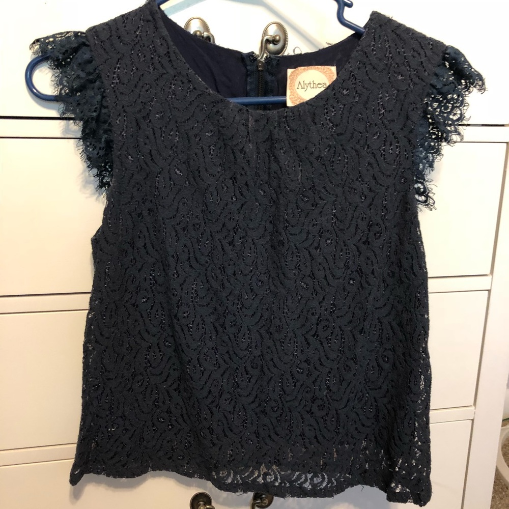 Navy dress up top